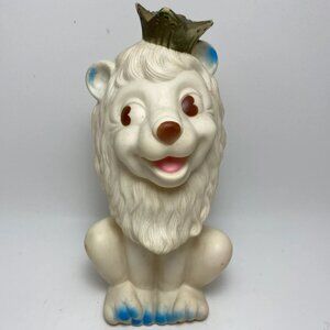 Rubber Louis the Lion Squeak Toy 1960s 70s Made in Canada by Viceroy